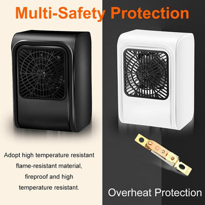 Airvanta room heater with its power cord and plug.