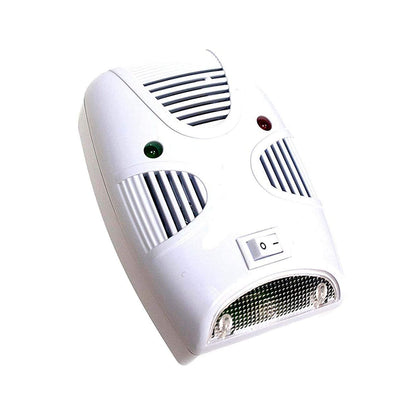 Versatile pest repeller targeting mosquitoes, rats, and cockroaches.