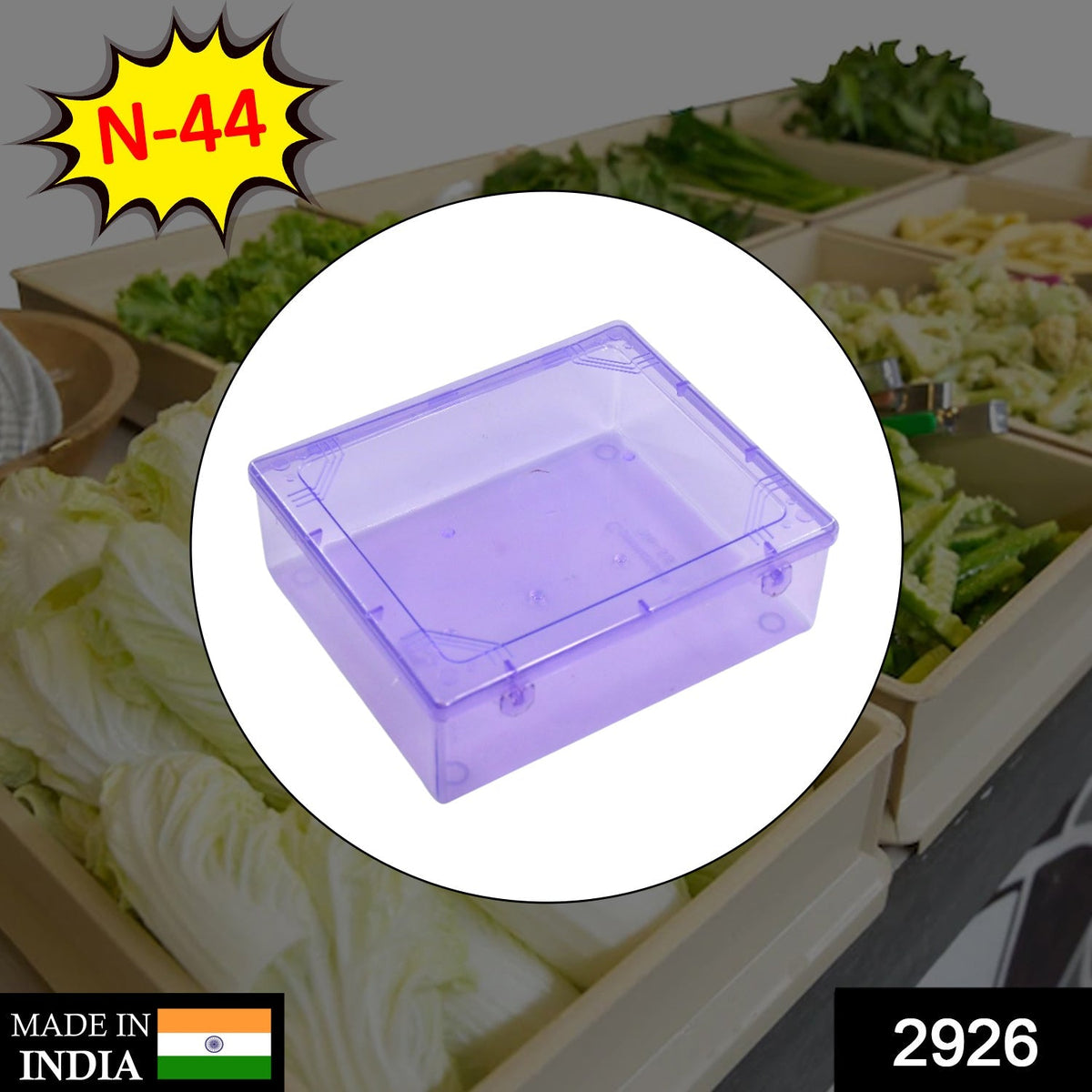 Stackable BPA-free food container with an airtight lid.
