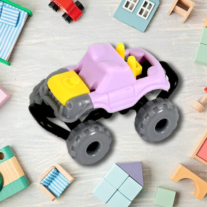 A collection of colourful friction powered monster trucks for kids, part of the 30 Pcs Set.