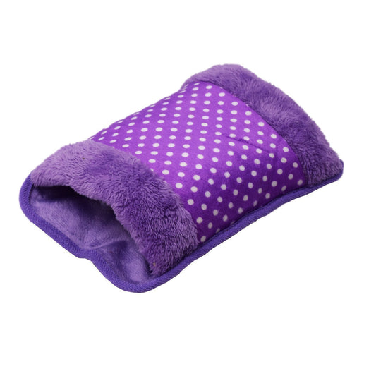 Close-up of a blue electric heating pad, ready for muscle pain relief.