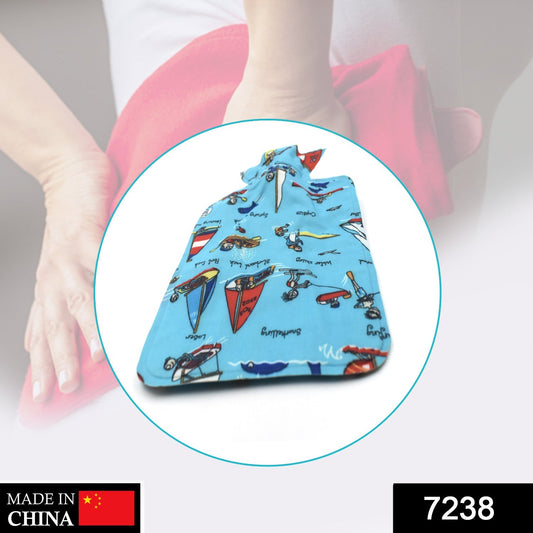 Leak-proof hot water bottle providing soothing heat for back pain relief.