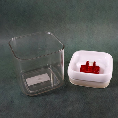Home kitchen transparent container for cereals and pulses