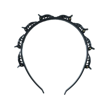 Lightweight hair styling band with mini claws to hold hair securely