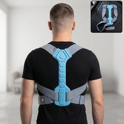 Back posture corrector belt supporting upper back in a comfortable design
