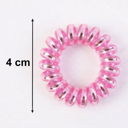 Demonstration of the stretchable spiral coil hair tie