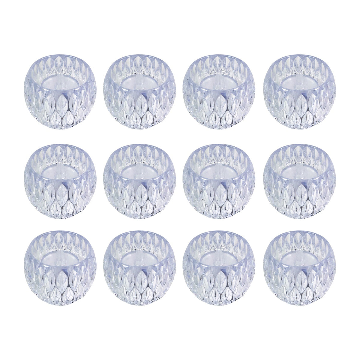 Premium crystal style flameless LED lamps creating cozy ambiance