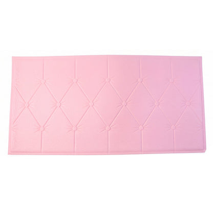 Peel and stick pink foam cushion wall panel